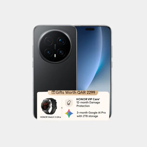 Honor Magic 8 Pro 5G Smartphone | 12GB 512GB | Black | Watch 5 Ultra Bundle | VIP Care | 3 Months Google AI Pro